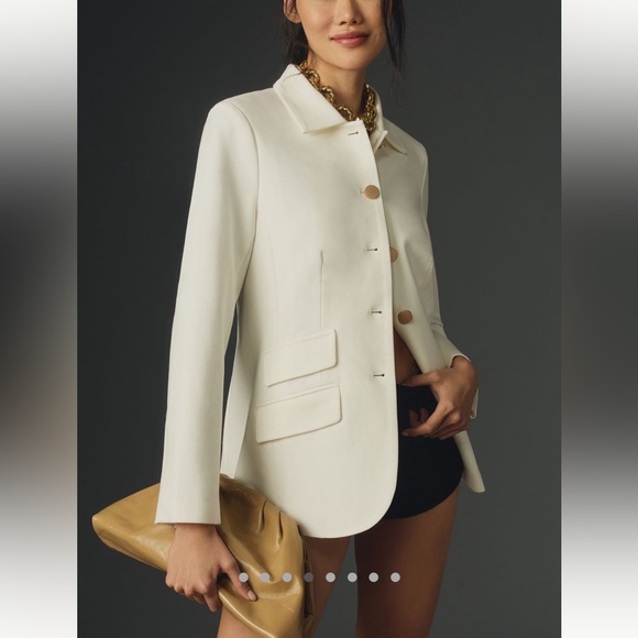 Dolan Cream Blazer Tailored Suit Jacket - Picture 2 of 4